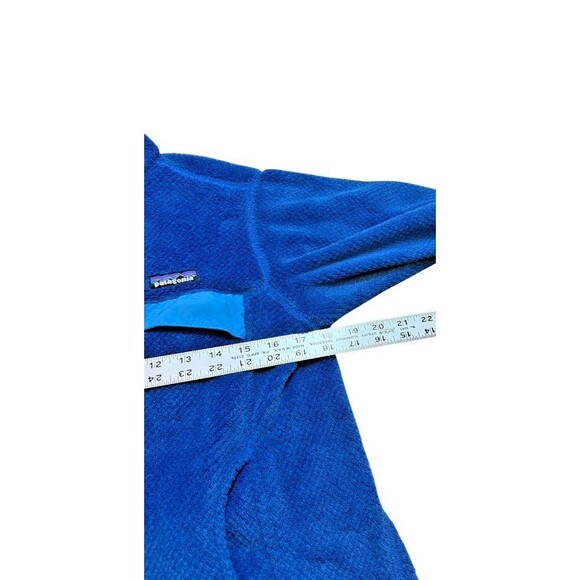 Patagonia Blue Re-Tool Snap T Pullover Fleece Sweater Women's Size Medium - Picture 6 of 7